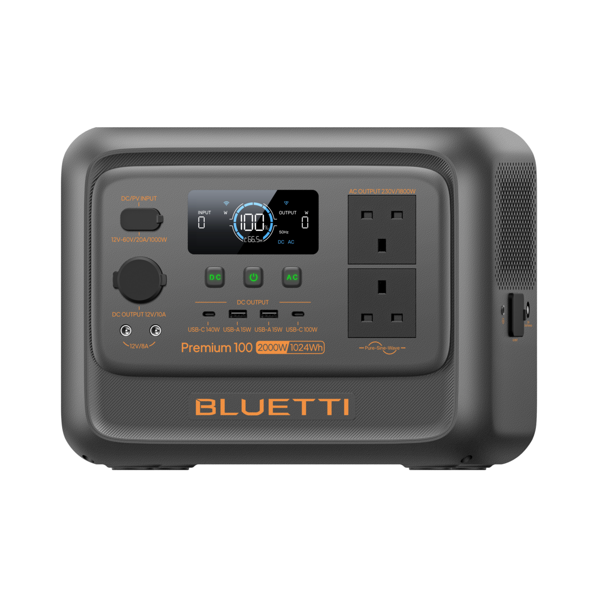 BLUETTI Premium 100 V2 Portable Power Station – 2000W 1024Wh High-Performance Backup Power 3