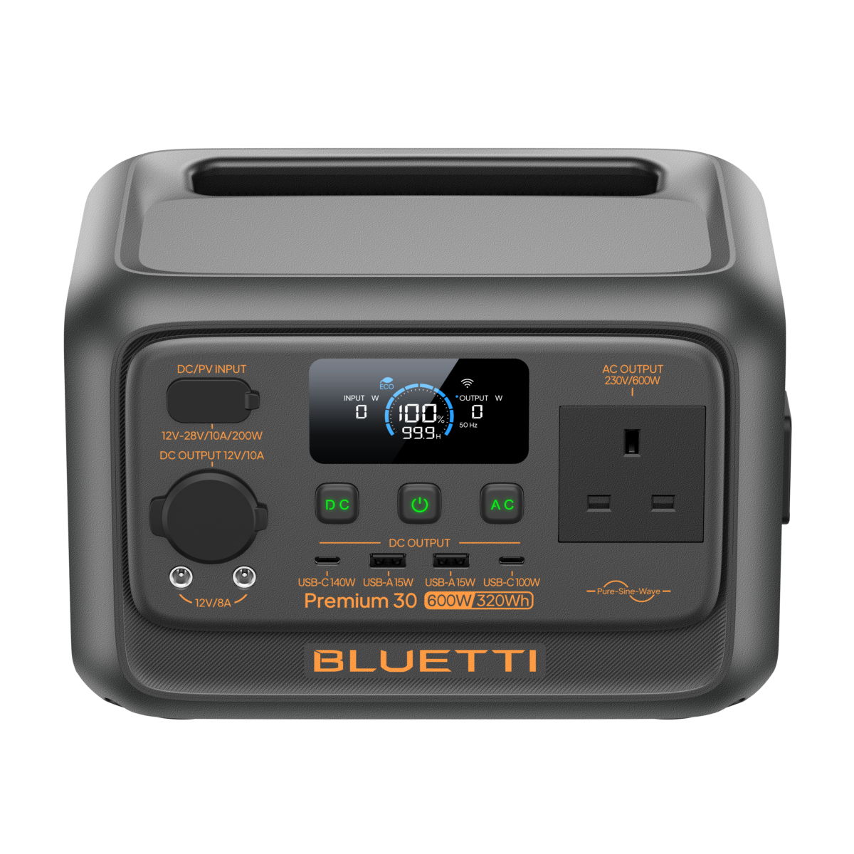 BLUETTI Premium 30 V2 Portable Power Station – 320Wh 600W Compact Power 3