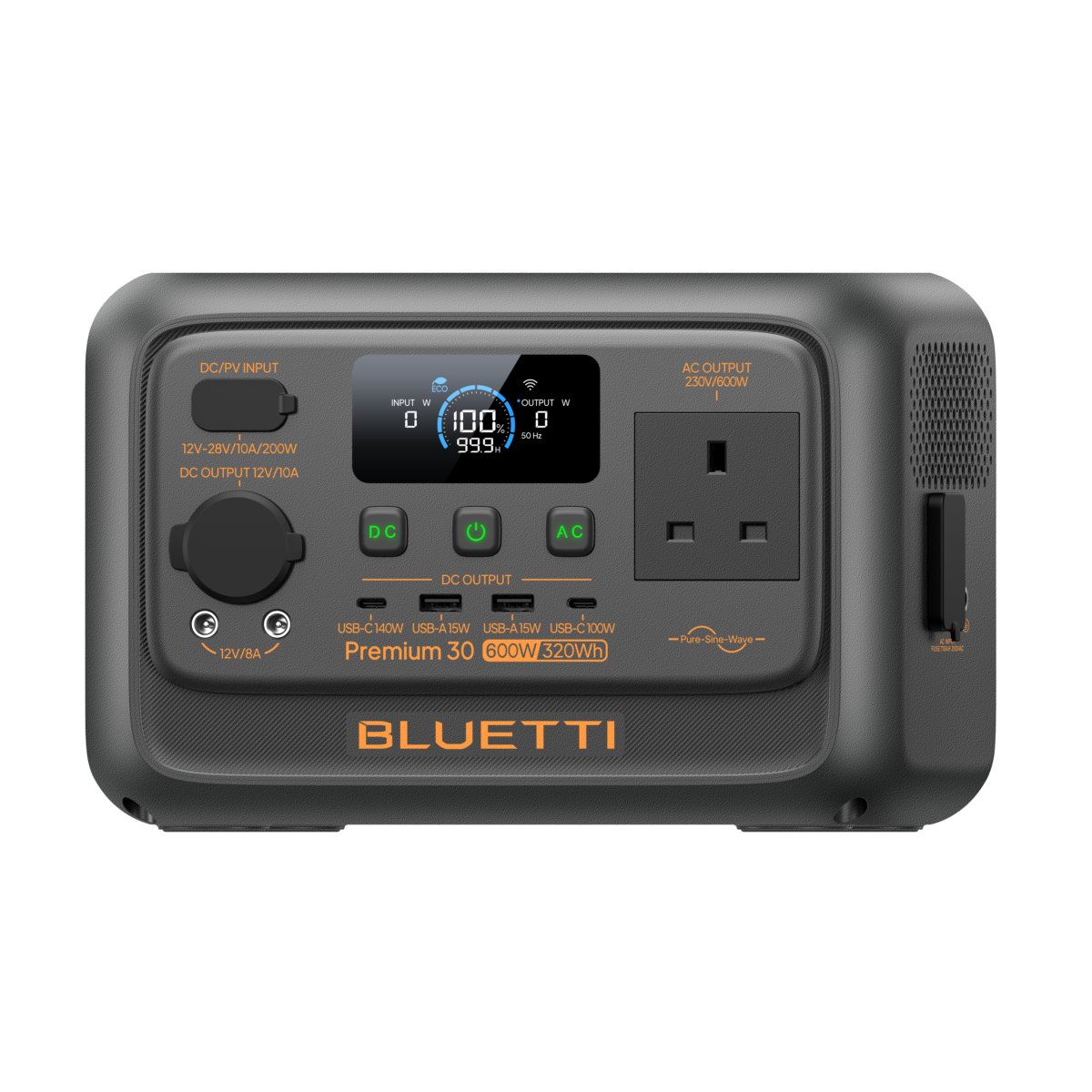 BLUETTI Premium 30 V2 Portable Power Station – 320Wh 600W Compact Power 4