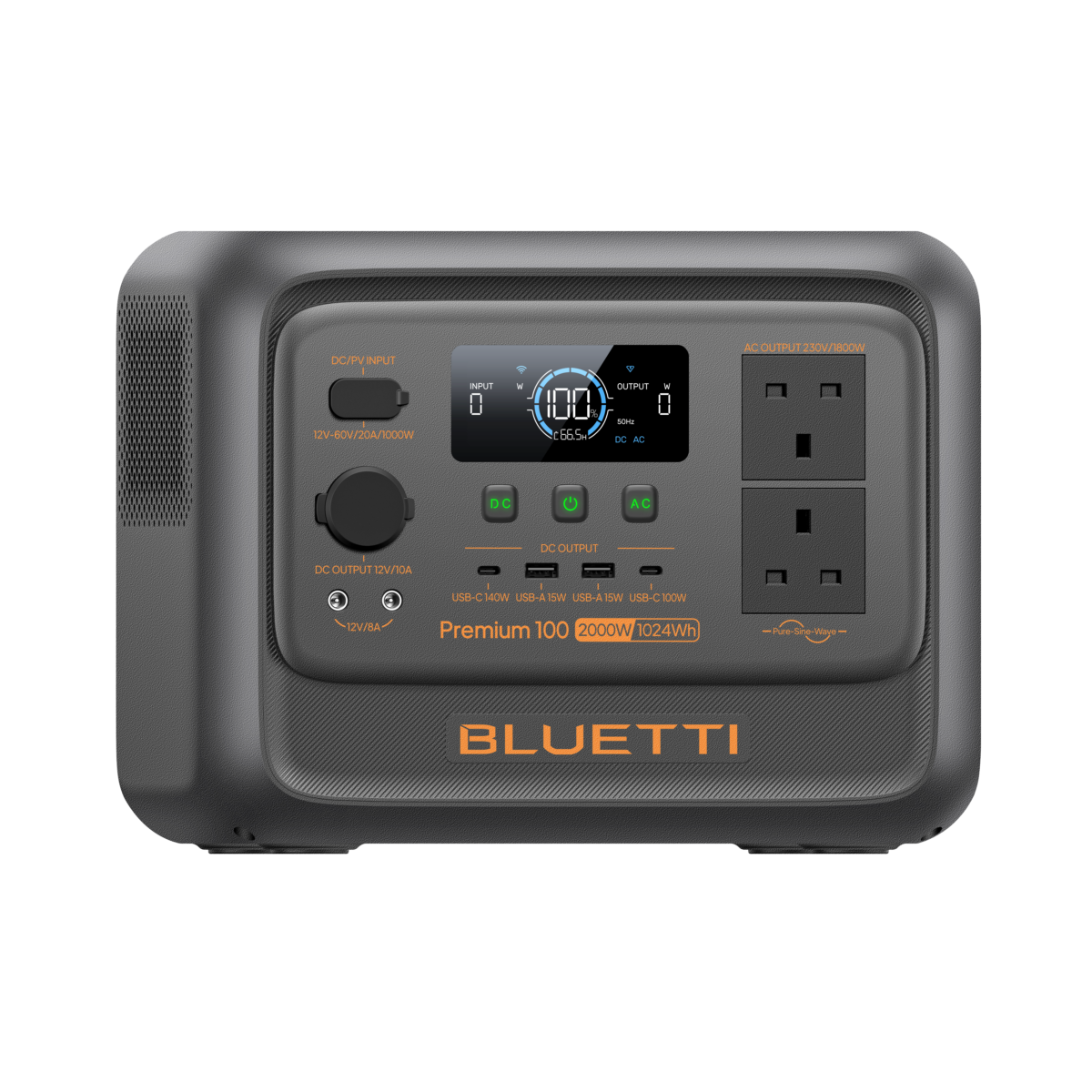 BLUETTI Premium 100 V2 Portable Power Station – 2000W 1024Wh High-Performance Backup Power